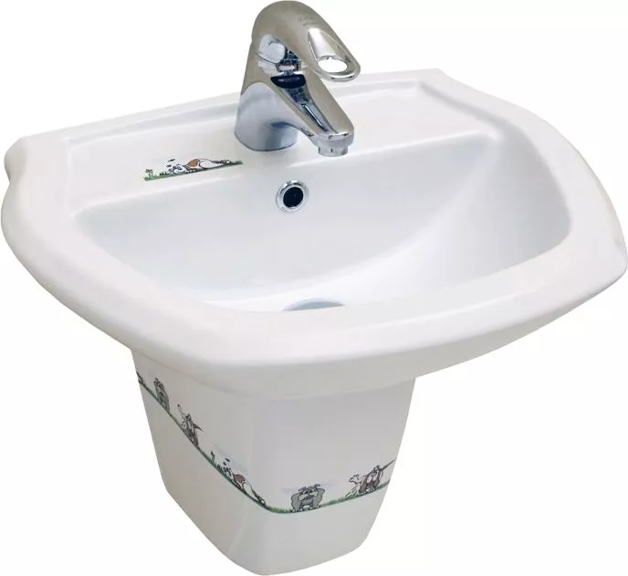 

Раковина Serel For children 8701DOGR с полупьедесталом