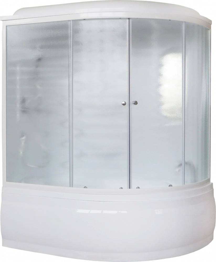 

Душевой бокс Royal Bath ALP 150х100 L профиль белый стекло матовое с гидромассажем