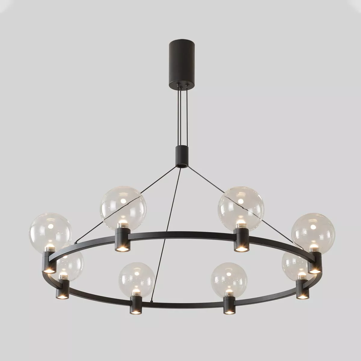 

Подвесная люстра Crystal Lux DUET SP56W LED BLACK