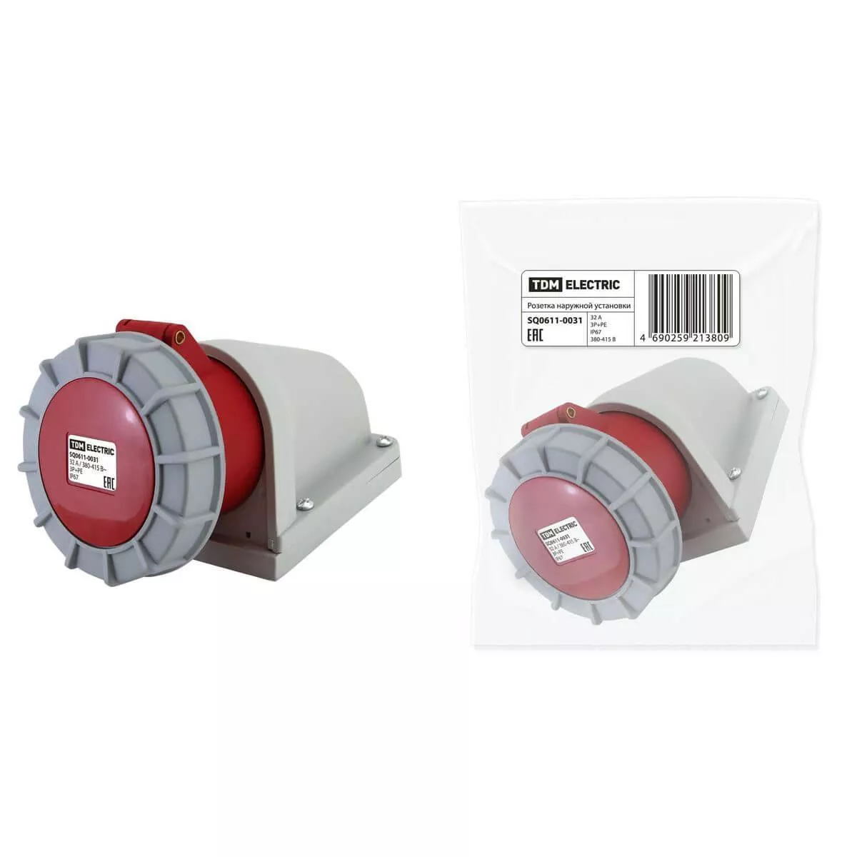 

Розетка 3Р+РЕ TDM Electric SQ0611-0031