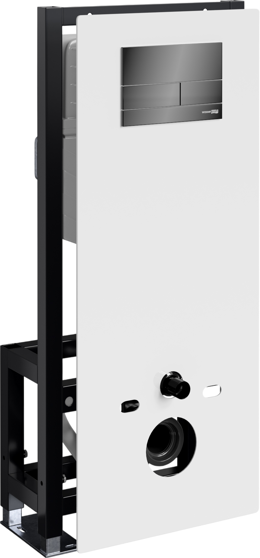 

Система инсталляции для унитазов Wasserkraft Glan 66TLT.010.ME.WH.PB04 с кнопкой смыва черной