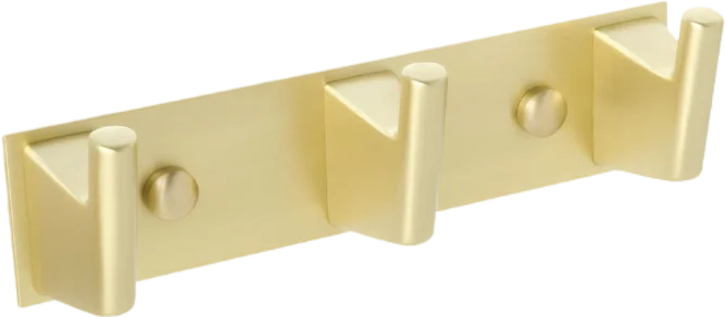 

Планка с тремя крючками Fixsen Trend Gold золото-сатин