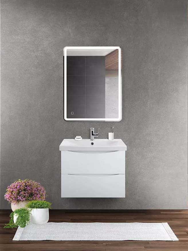 

Комплект мебели BelBagno Marino-Cer 70 белый матовый
