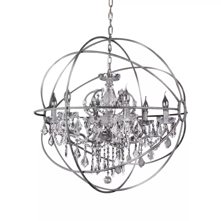 

Подвесная люстра Delight Collection Foucault'S Orb 5014-D6 chrome