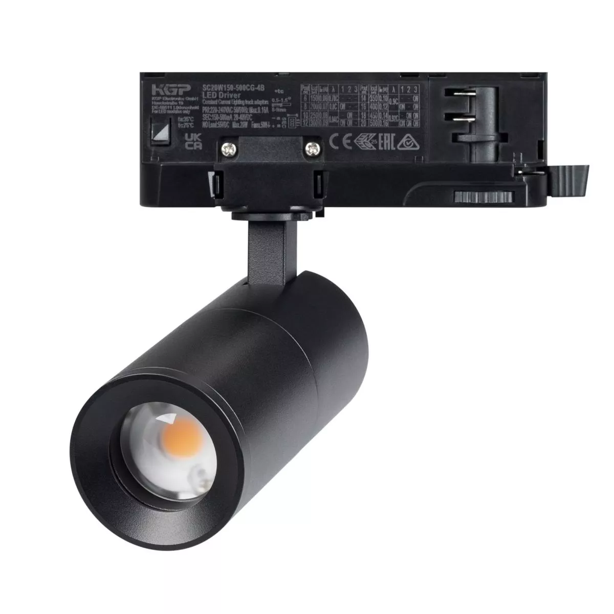 Трековые светильники  Santehnika Room Трековый трехфазный светильник Arlight LGD-ARTEMIS-TRACK-4TR-R55-12W Warm3000 (BK, 8-80 deg, 230V, DALI) 057690