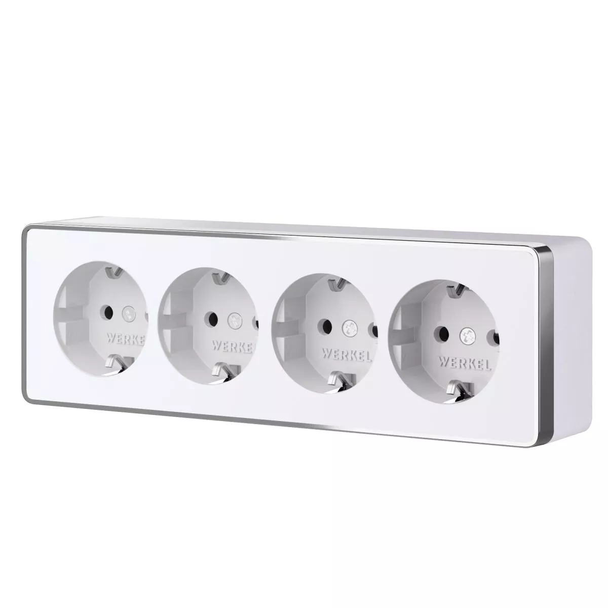 

Розетка четверная с заземлением и шторками Werkel Gallant (белый) W5072210 4690389218002 a071252