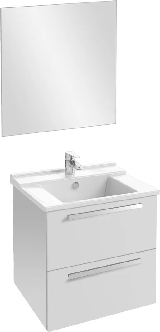 Мебель для ванной Jacob Delafon Struktura 60 белая, с 2 ящиками, размер 60, цвет белый - фото 1