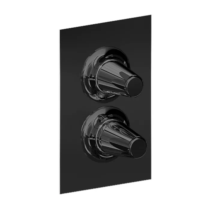 

CISAL Vita Смеситель встраиваемый термостатический для душа 3 выхода, цвет черный матовый