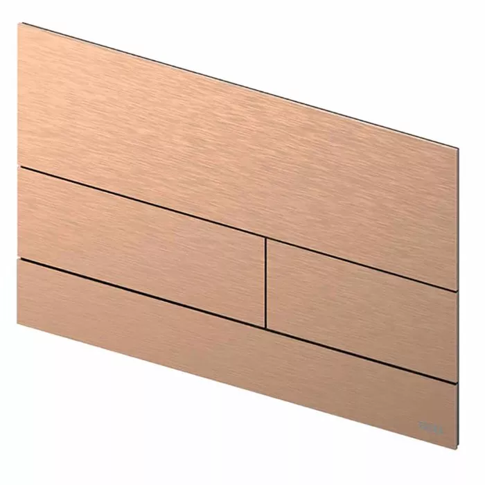 

TECEsquare II. Панель смыва, металл, PVD Brushed Red Gold