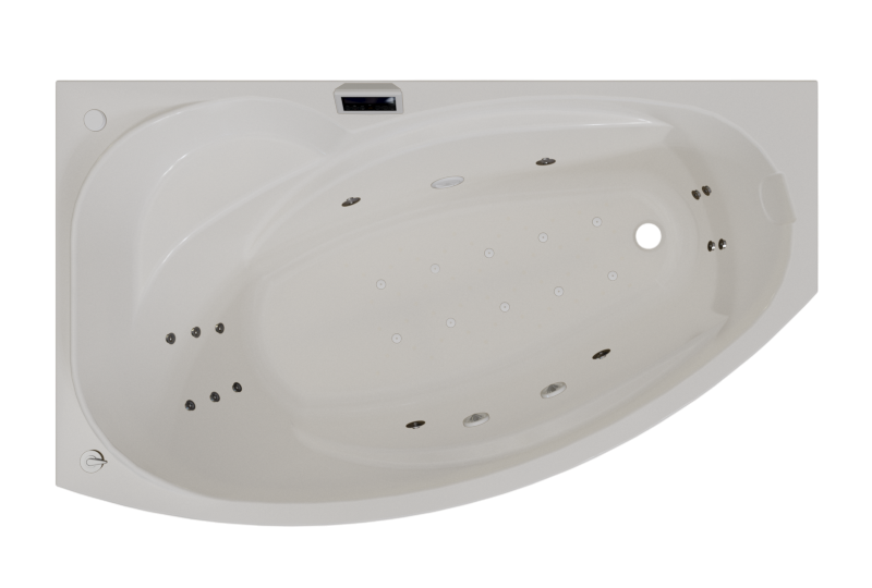 

Акриловая ванна Radomir София Люкс 170x100 см, угловая, левая, пристенная, с гидромассажем, белая, асимметричная, с каркасом, с экраном, с сиденьем, со сливом-переливом