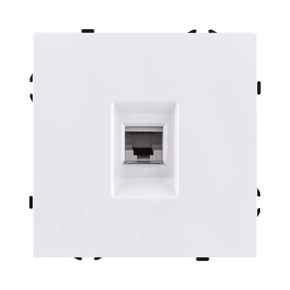 Розетка Ethernet RJ45 Cat.6, белый матовый Kollinger Eclipse EC-017WH