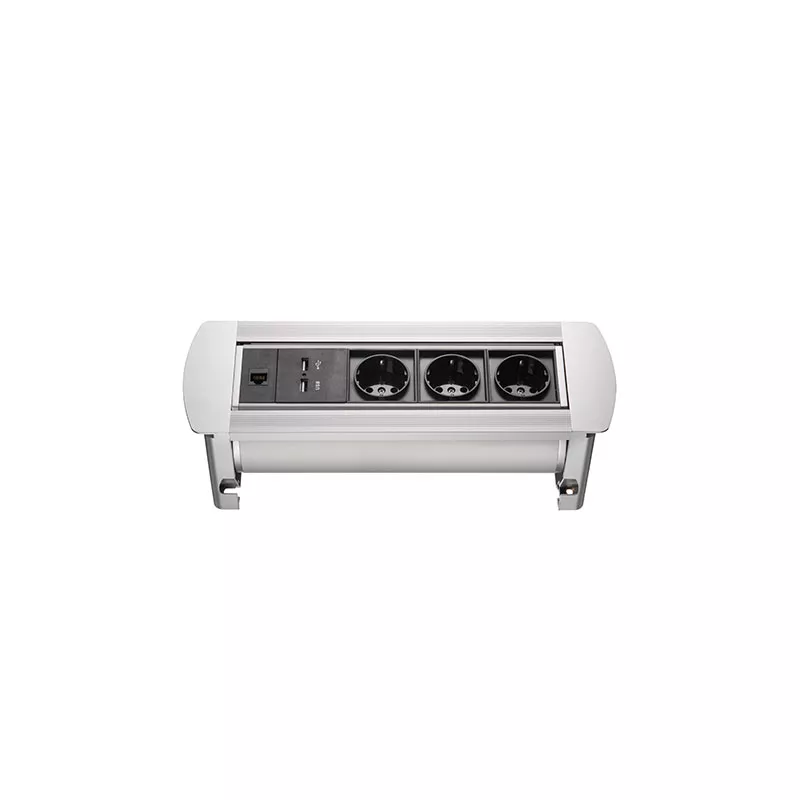 

Блок розеток MX-117 (3 секции, 2 USB и RJ-45) Mebax 00-00001184