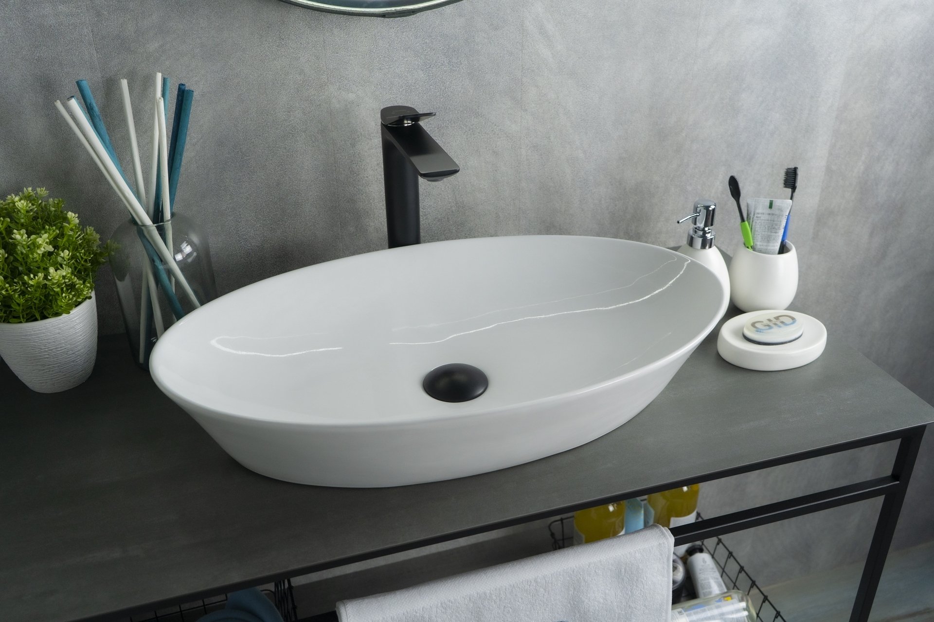 

Накладная раковина Gid 60.5 N9397 белая