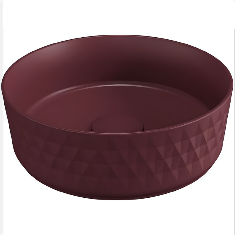 

Раковина накладная ISVEA Infinity DAVANTI бордовый матовый 10NF67036SV-2R