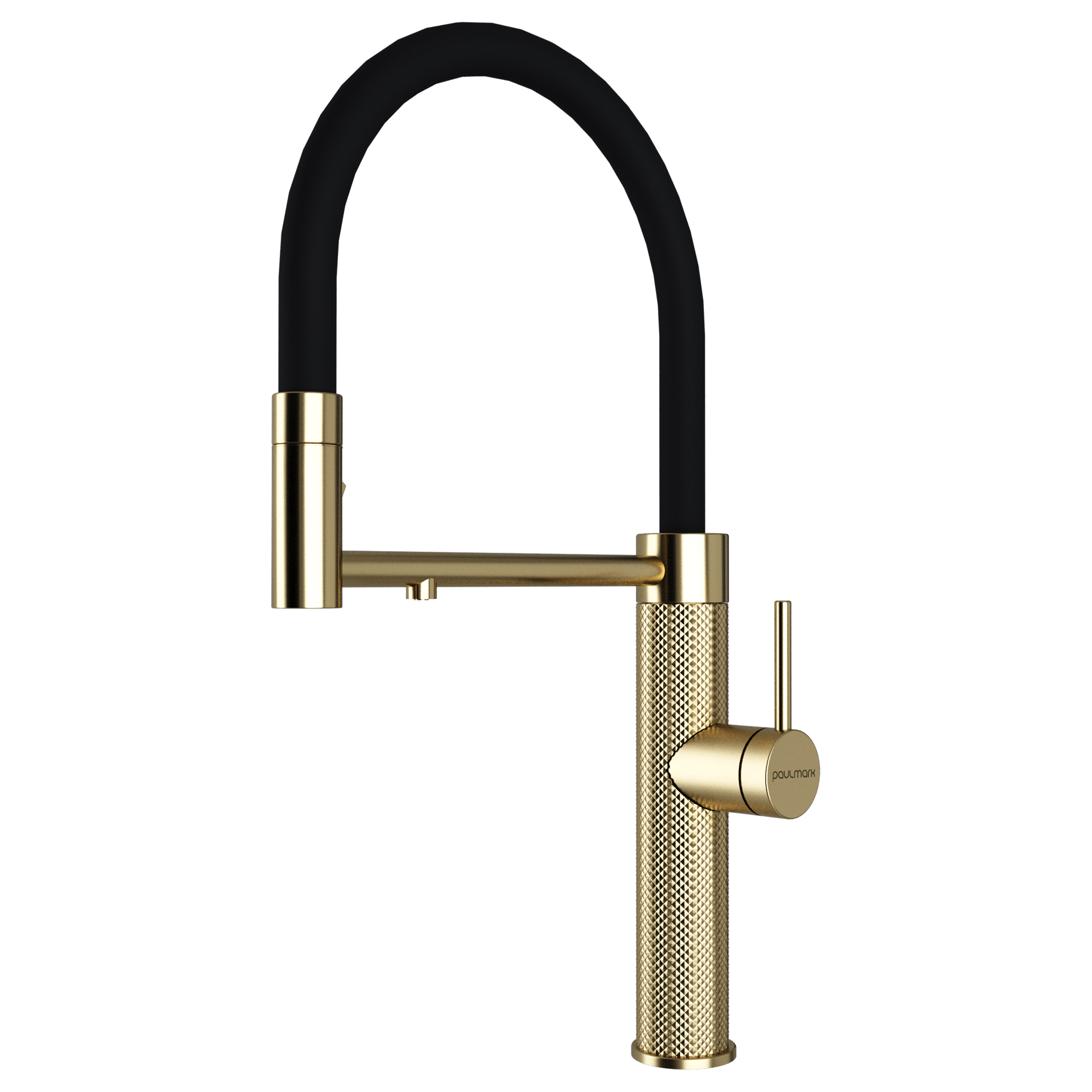 

Смеситель для кухни Paulmark Ganymede Diamond Gd613199-LG с гибким изливом, светлое золото