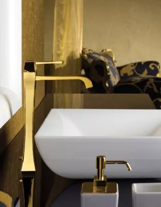 

Смеситель для раковины Gessi Mimi золото (11990.08)