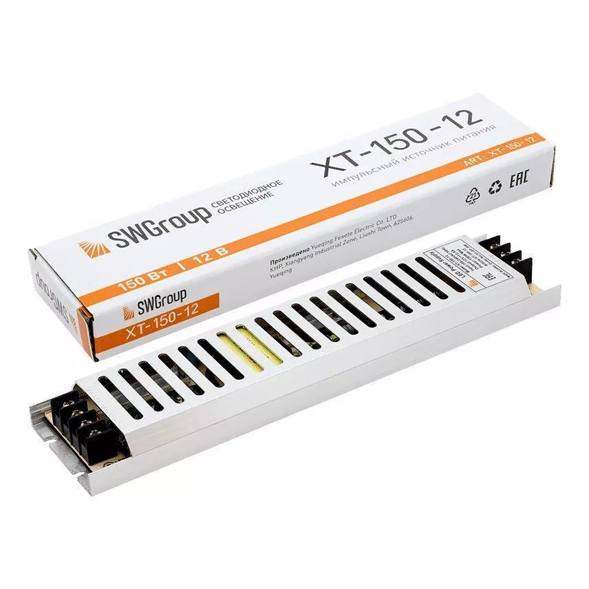 

Блок питания SWG 12V 150W IP20 12,5A XT-150-12 003060