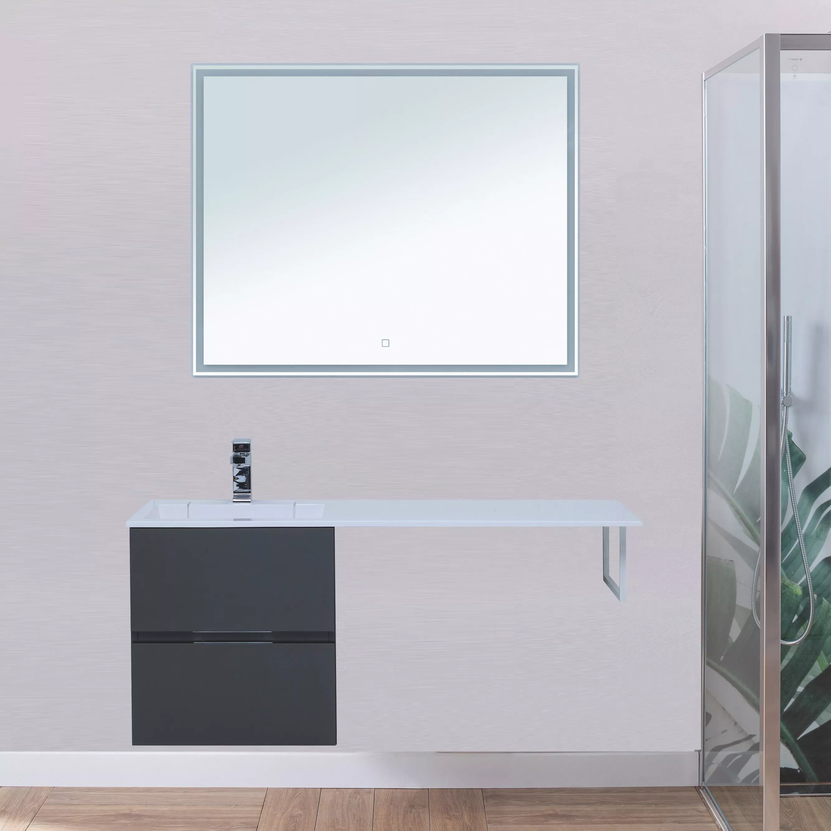 

Мебель для ванной Aquanet Алвита 48 серый антрацит