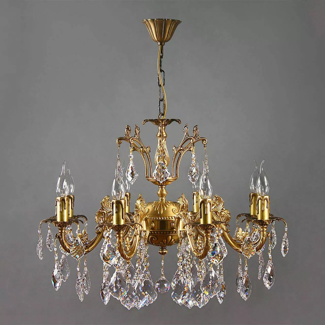 

Подвесная люстра Ambiente Granada 2118/8 AB New Leaf