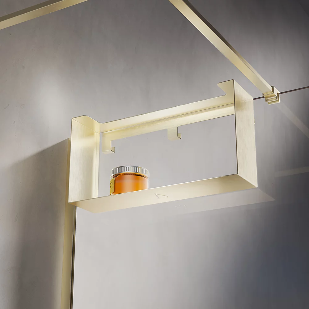 Полка Veconi Loft LF-G-C9 золото брашинг 8192₽