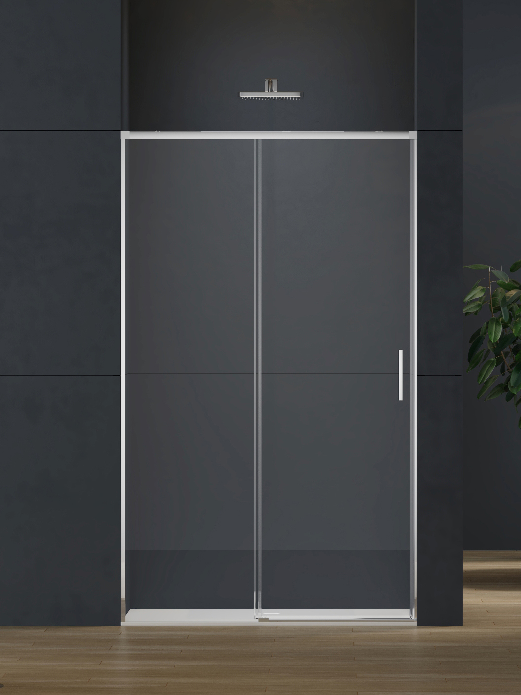 Душевая дверь в нишу Vincea Soft 2 VDS-3SO2120CL 120 см профиль хром стекло прозрачное 23260₽