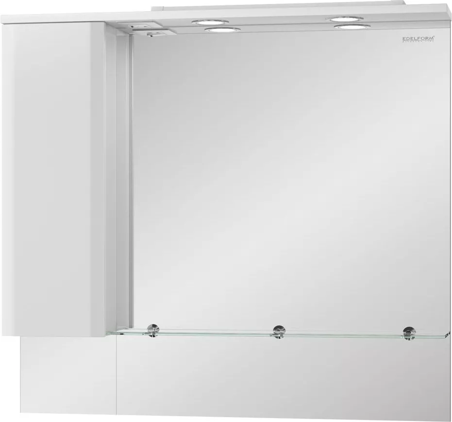 

Зеркало-шкаф Edelform Amata 100 с подсветкой, Белый
