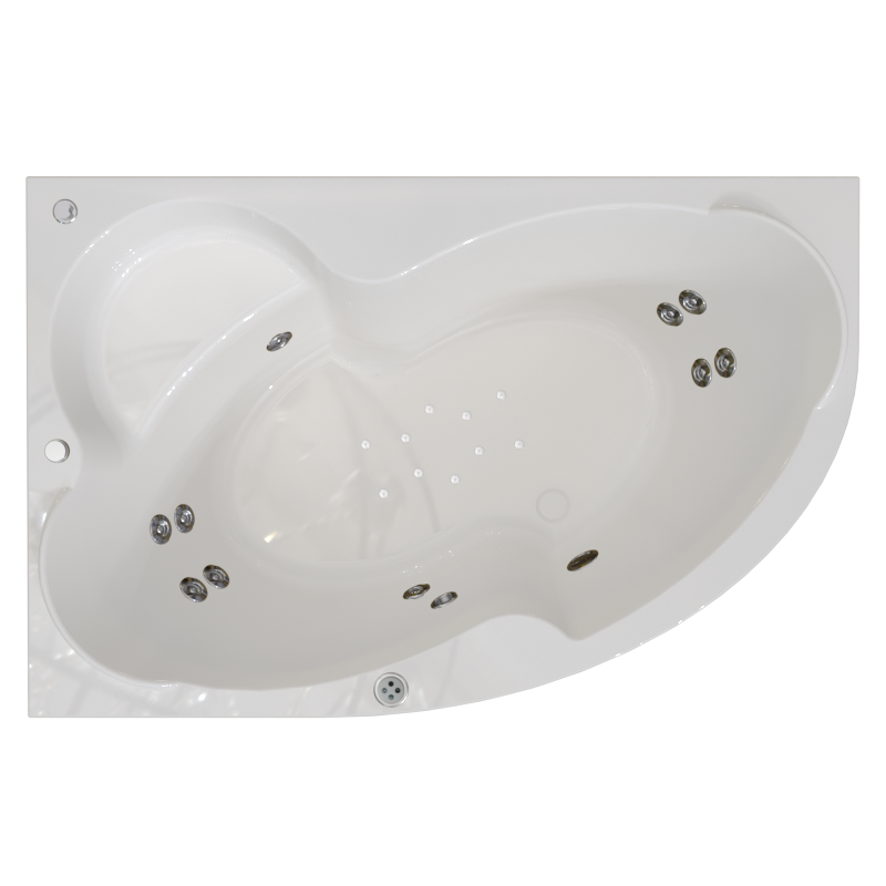 

Акриловая ванна Radomir Ирма Терапия 150x95 см, угловая, левая, пристенная, с гидромассажем, белая, асимметричная, с каркасом, с экраном, с сиденьем, со сливом-переливом