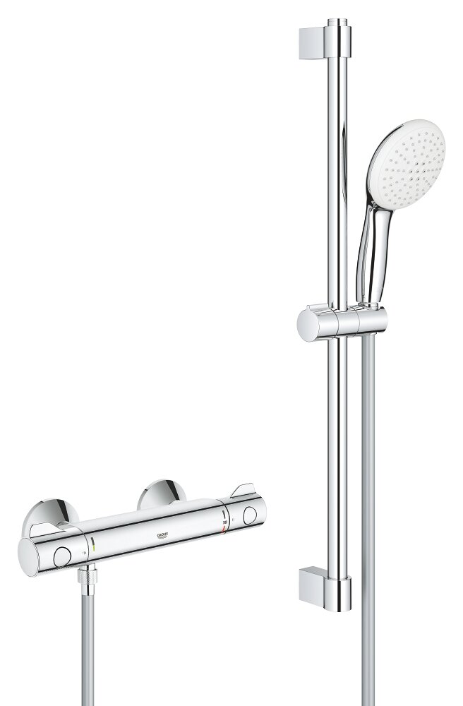 Термостат для душа GROHE Grohtherm 800 с душевым гарнитуром, хром (34565002)