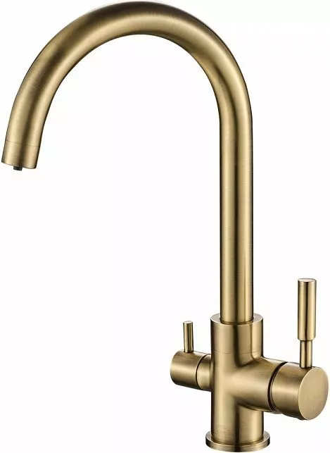 

Смеситель для кухни Steel Hammer SH 713 BRONZE с подключением к фильтру бронза