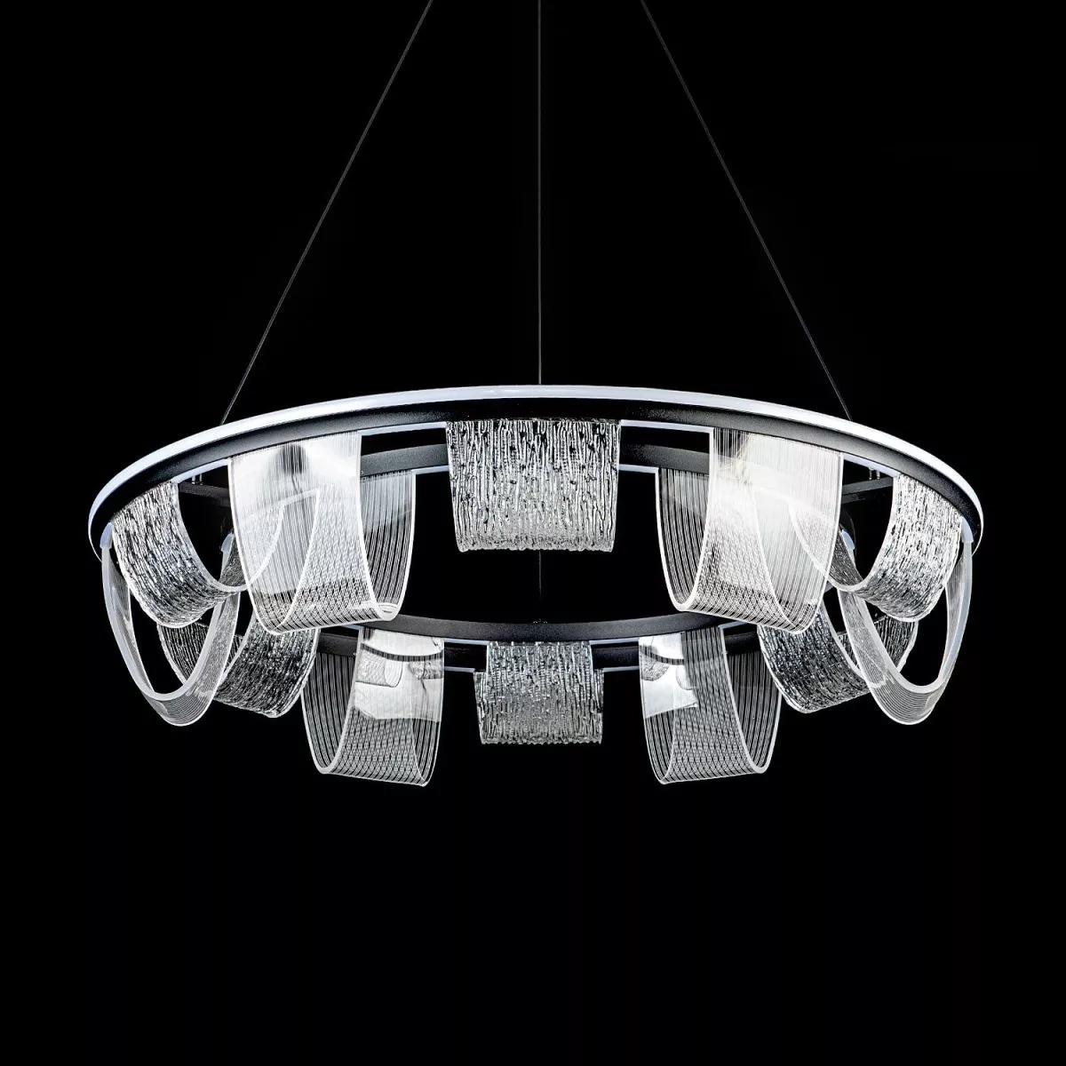 

Подвесная люстра LED4U L7706-800 BK