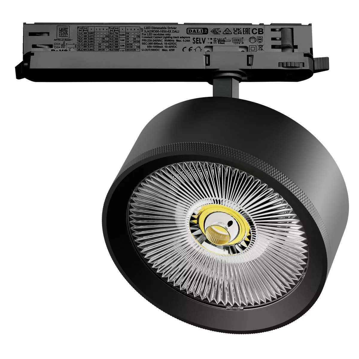 

Трековый трехфазный светильник Quattro LED с управлением DALI Lightstar Alta Pro A5747DALI