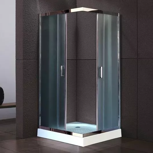 

Душевой уголок Royal Bath НР 80х80 с поддоном профиль хром стекло матовое