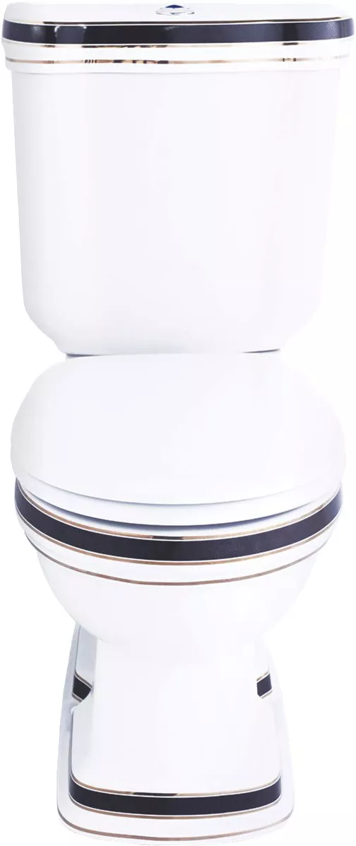 

Унитаз-компакт Creavit Klasik KL311-OK крокодил, Черный;белый;золото