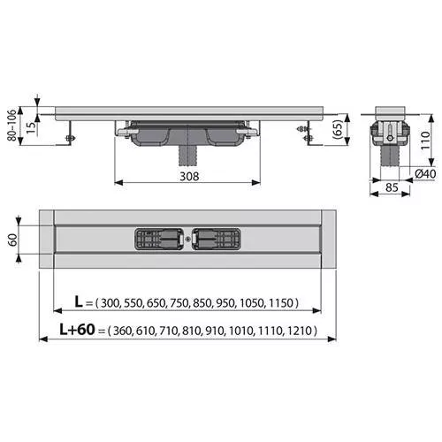 

Душевой лоток AlcaPlast 95 см (APZ1106-950)