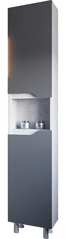 

Шкаф-пенал Stella Polar Абигель 35 серый