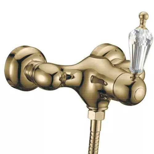 

Смеситель для душа Boheme Medici бронзовый глянцевый с прозрачным Swarovski