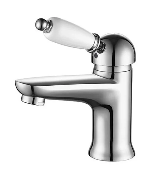 

Смеситель для раковины с донным клапаном Caprigo Adria Uno 02-522-crm хром, белый