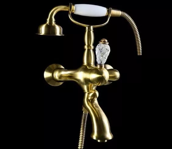 

Смеситель для ванны Boheme Crystal бронзовый глянцевый