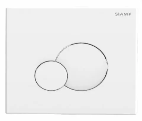 

Кнопка смыва Siamp Globe белая глянцевая