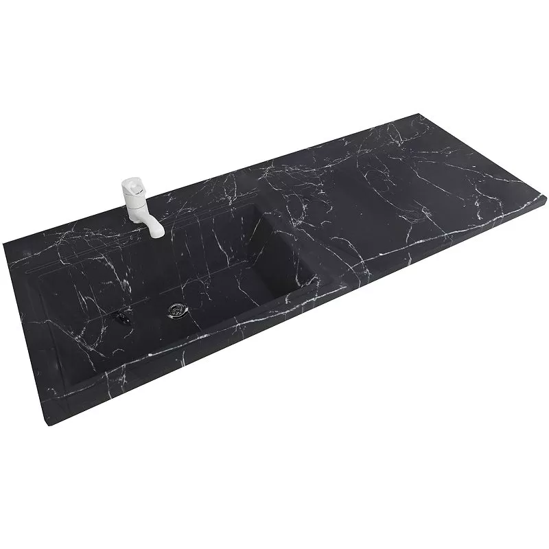 

Раковина над стиральной машиной Stella Polar Мадлен 120 L, черный мрамор