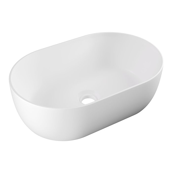 

Alice Раковина UNICA 55x35хВ17, накладная, без отверстия под смеситель, белый матовый