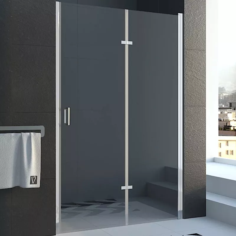 

Душевая дверь в нишу Veconi Vianno 90х195 профиль хром стекло прозрачно