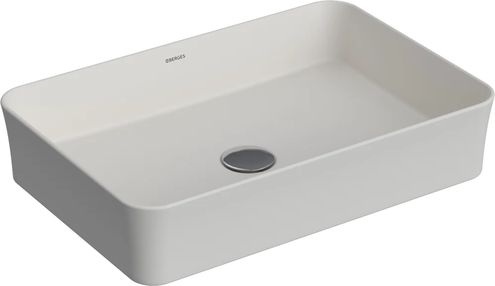 

Раковина накладная Berges Ego SL 55x38 181209 белый матовый
