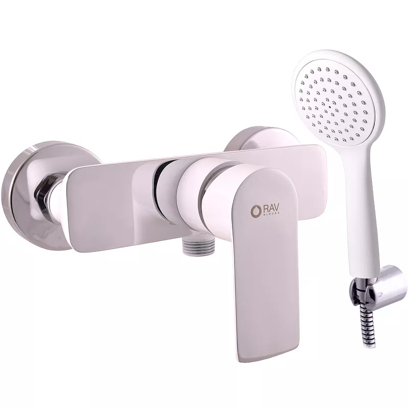 

Смеситель для ванны с душем Rav Slezak Vltava белый - хром