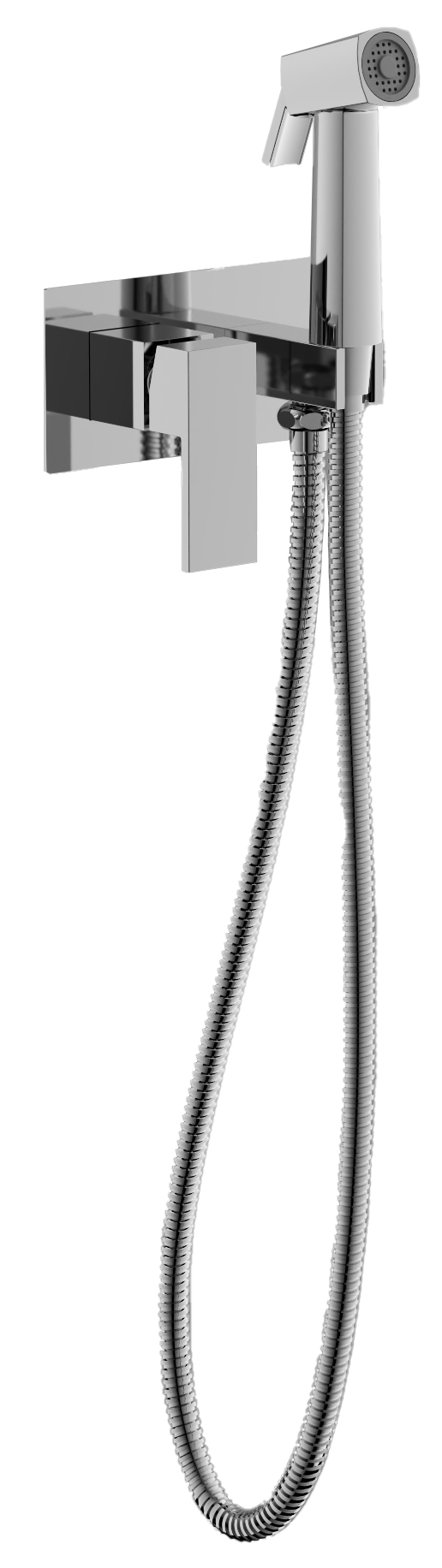 

Гигиенический душ BELZ B808 B55808 со смесителем, С ВНУТРЕННЕЙ ЧАСТЬЮ, хром