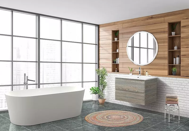 

Комплект мебели BelBagno Albano 80 светлое дерево