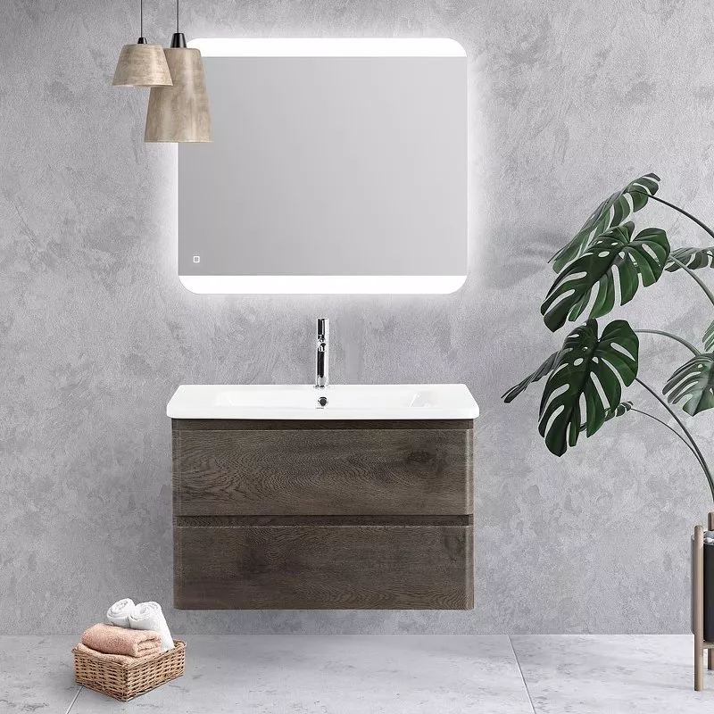 

Комплект мебели BelBagno Albano 80 темное дерево