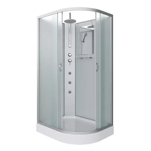 

Душевая кабина Niagara Classic 120х80 хром левая стекло матовое с гидромассажем