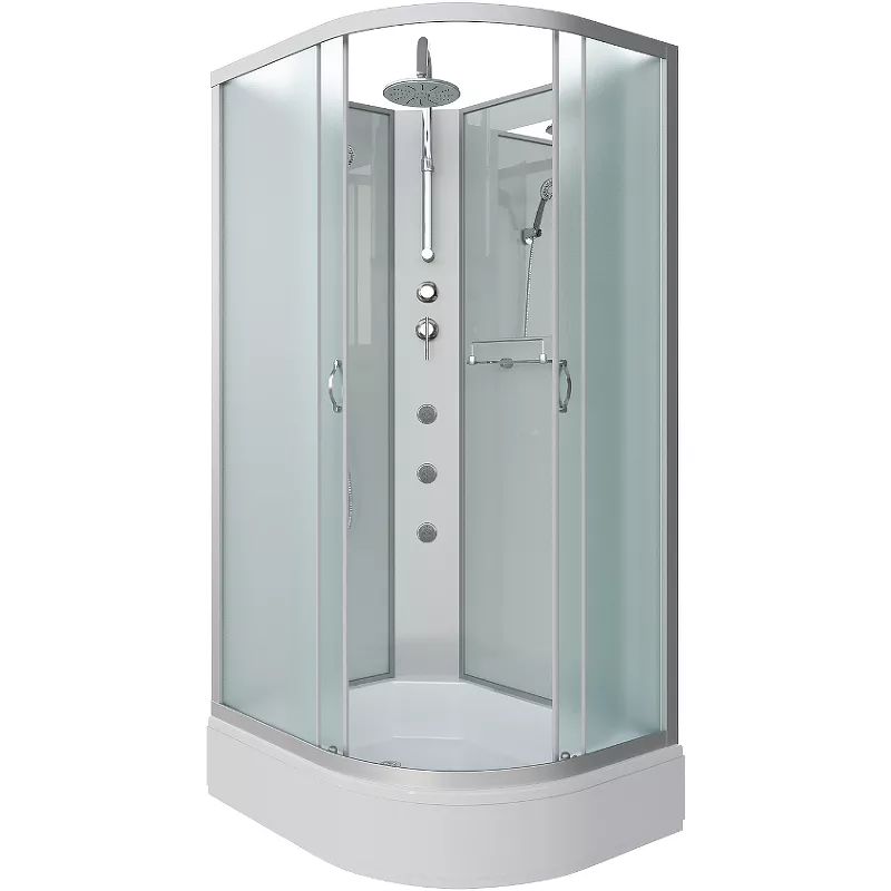 

Душевая кабина Niagara Classic 110х90 хром стекло матовое с гидромассажем