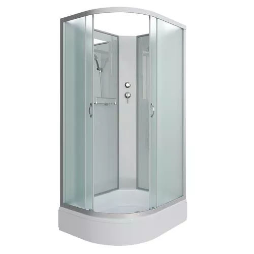 

Душевая кабина Niagara Classic 110х90 хром стекло матовое без гидромассажа
